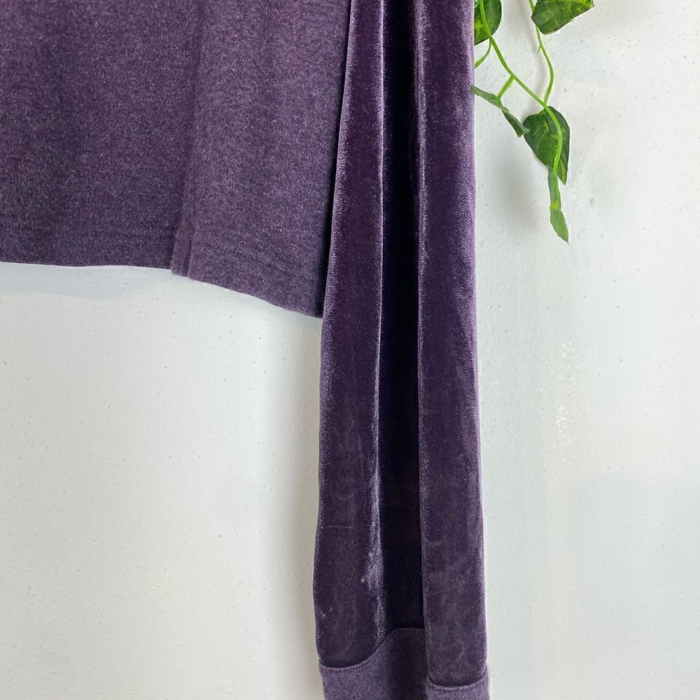 VINTAGE VICTORIA SECRET Velvet Sleeve Crop Top G194 - Picture 2 of 5